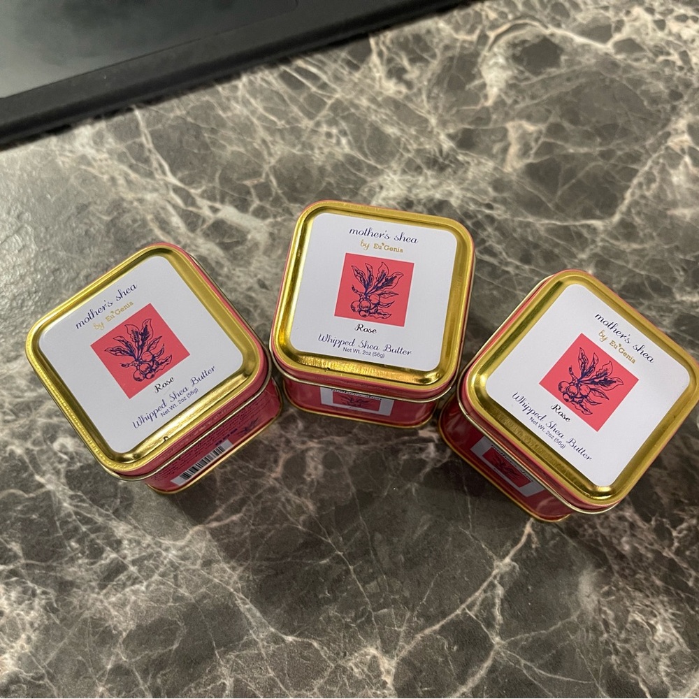 Mother's Shea Rose Whipped Shea Butter Trio (set of 3) 2oz - Picture 3 of 10